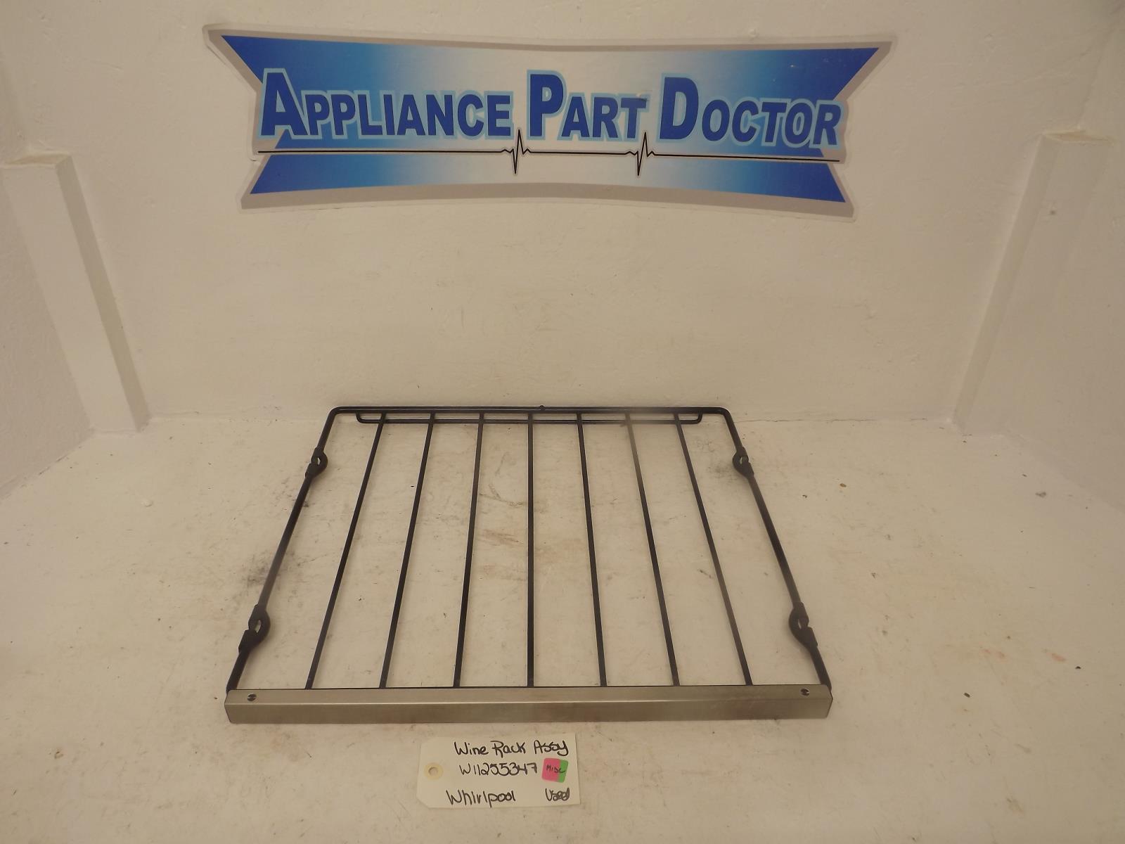 Whirlpool Wine Cellar Refrigerator W11255347 Wine Rack Assy Used Whirlpool Wine Cellar Refrigerator W11255347 Wine Rack Assy Used